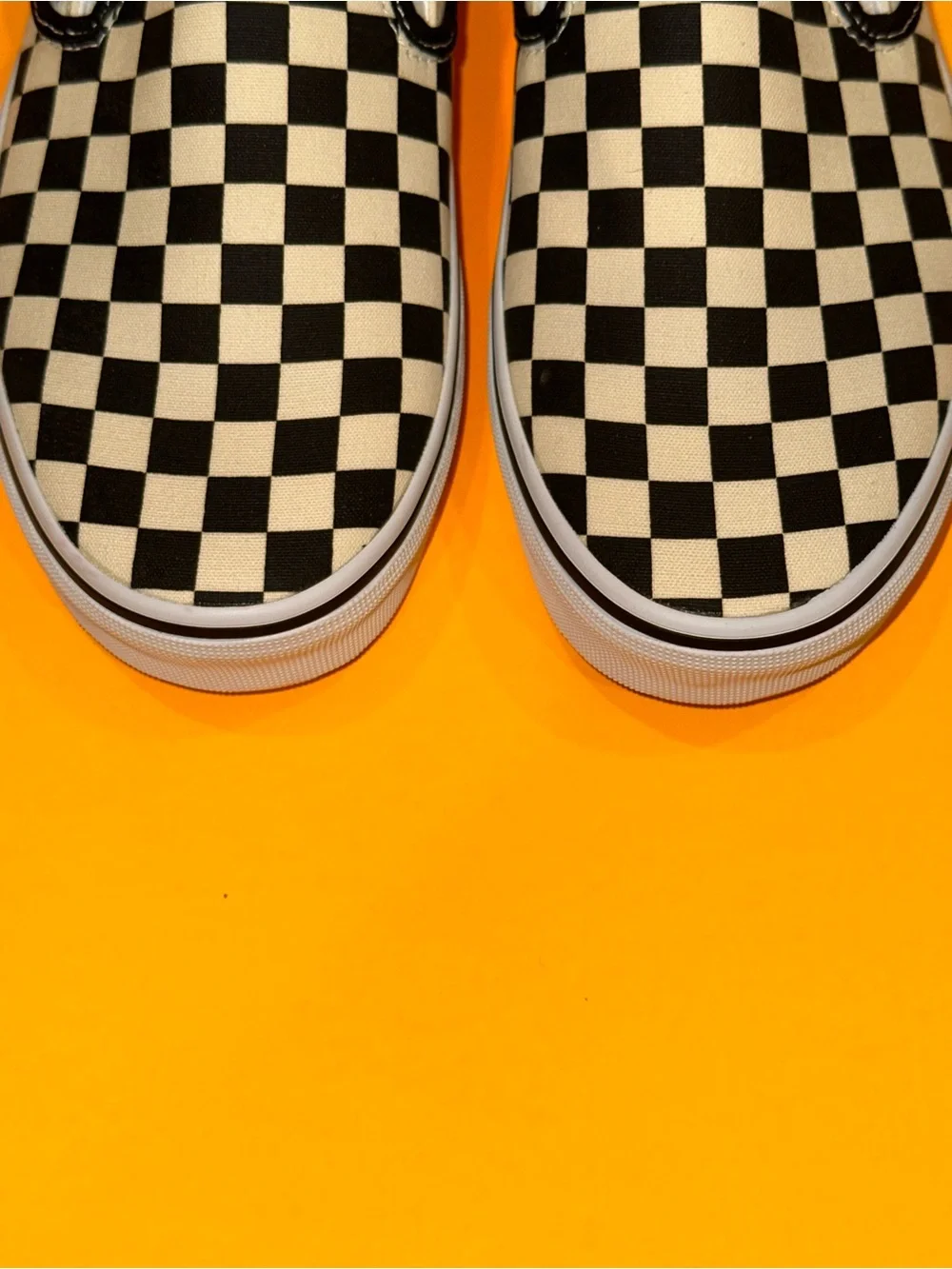 VANS CHECKERBOARD SLIP-ON BLACK / OFF WHITE 721356 Sneakers Men’s 10 US NEW